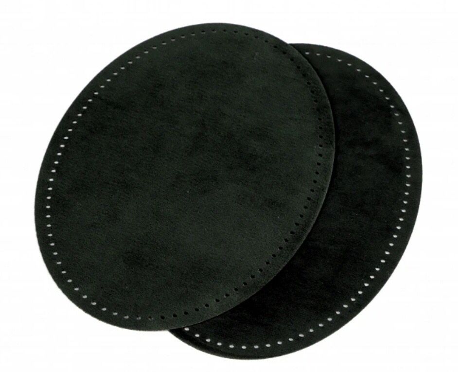 Suede Iron-on Patches with Perforation- Green Forest