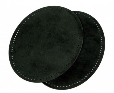 Suede Iron-on Patches with Perforation- Green Forest