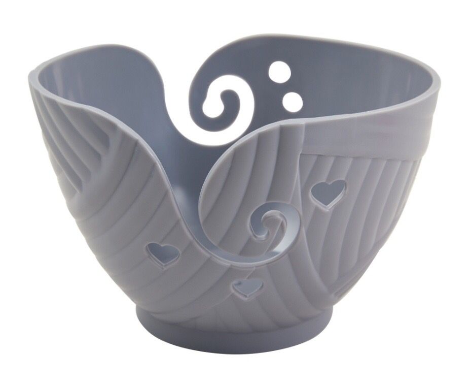 Knitting Yarn Bowl- Grey