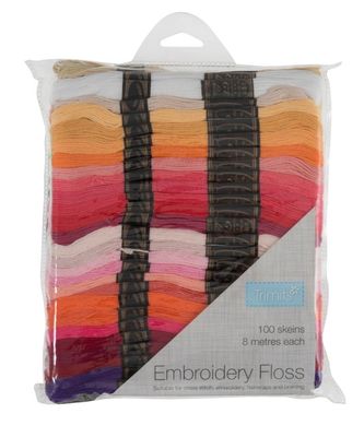 Embroidery Thread All Shades-100x 8m Skeins