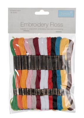 Embroidery Thread Bright-38 x 8m Skeins
