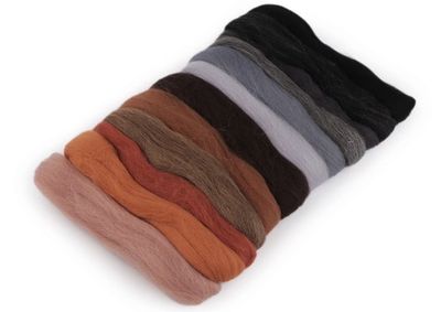 Wool Roving Combed- Mix8