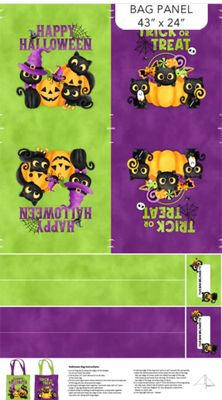 Double Bubble Kitty Trouble- Bag Panel