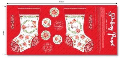 Merry and Bright Stocking Panel