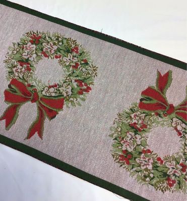 Christmas Wreath Tapestry Fabric