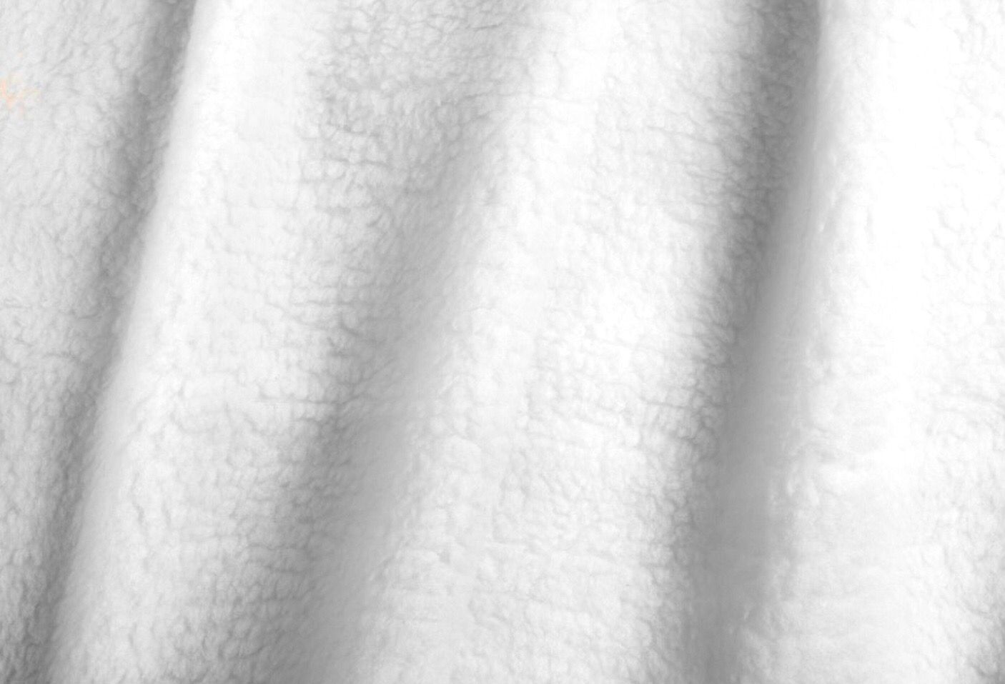 White Lightweight Faux Fur