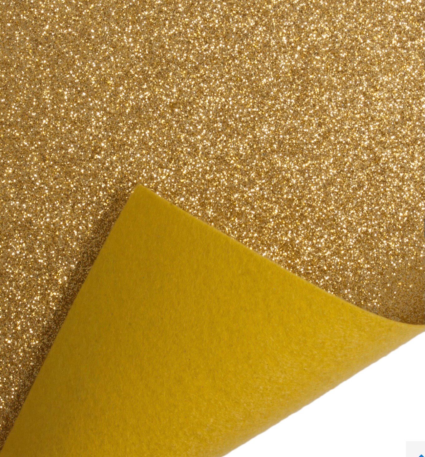 Gold Glitter Felt