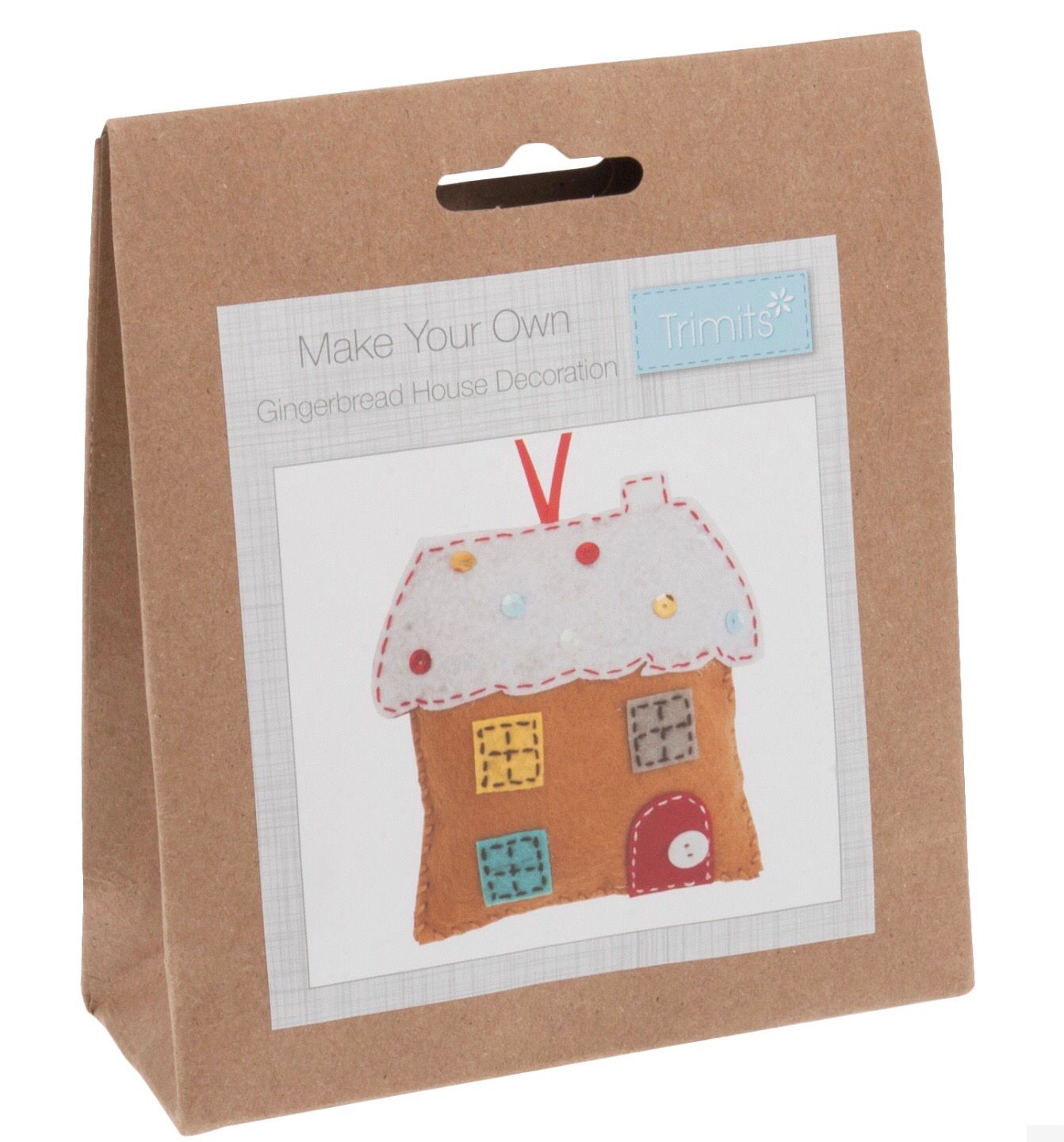 Felt Decoration Kit - Gingerbread House