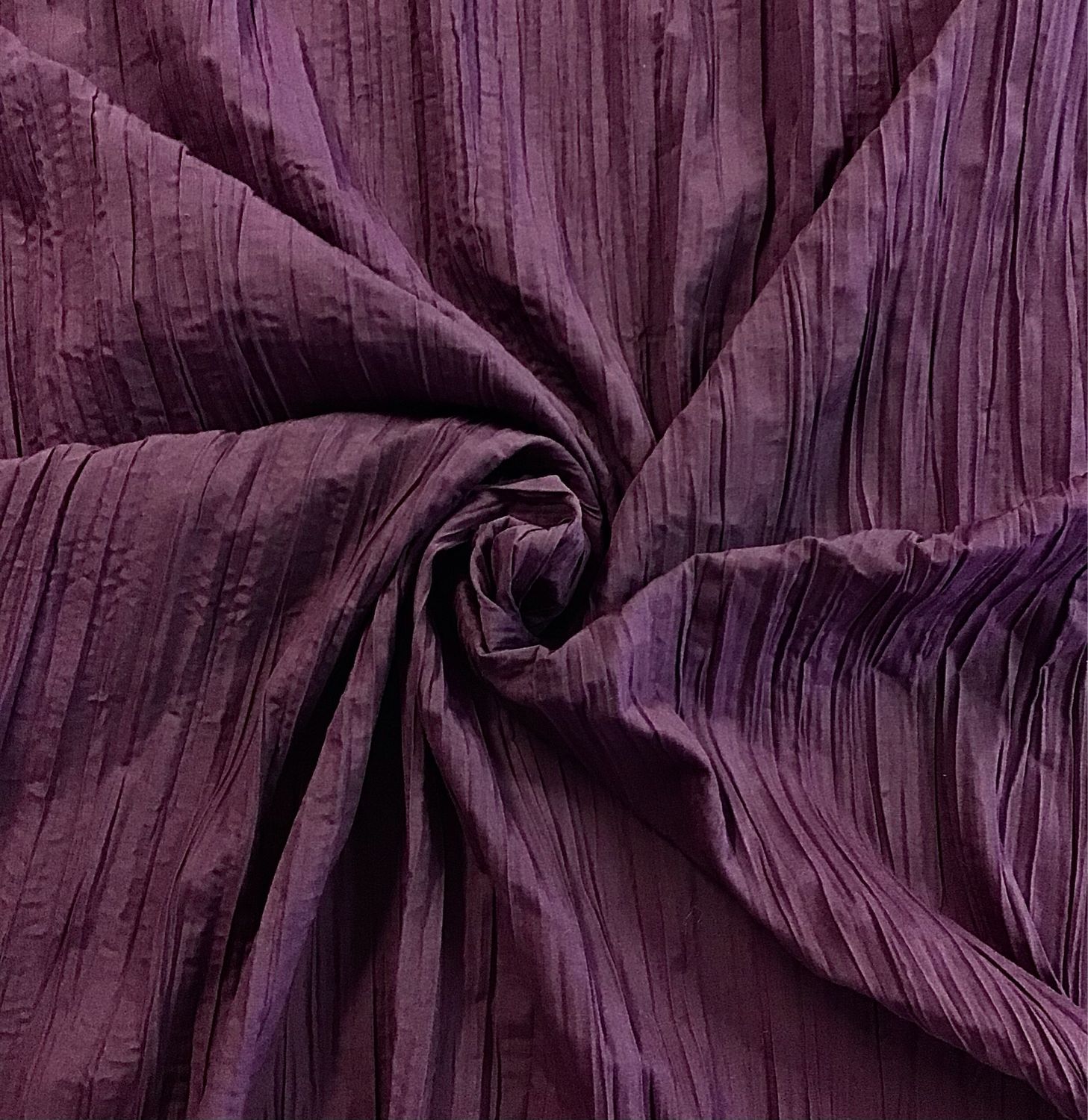 Creased Cotton- Dark Purple