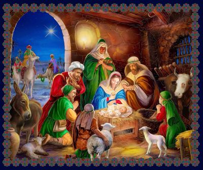 A King Is Born- Nativity Panel