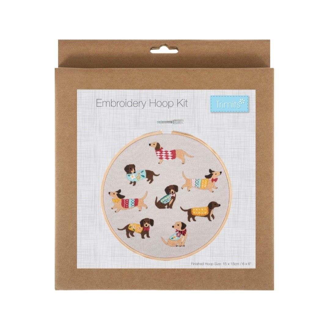 Embroidery Hoop Kit - Dogs