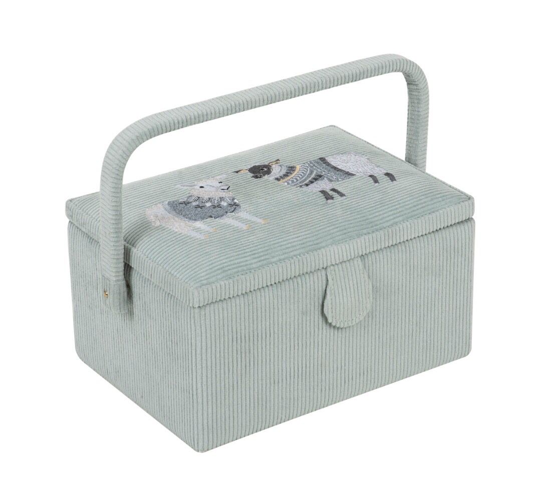 Sewing Box- Embroidered- Woolly Pully