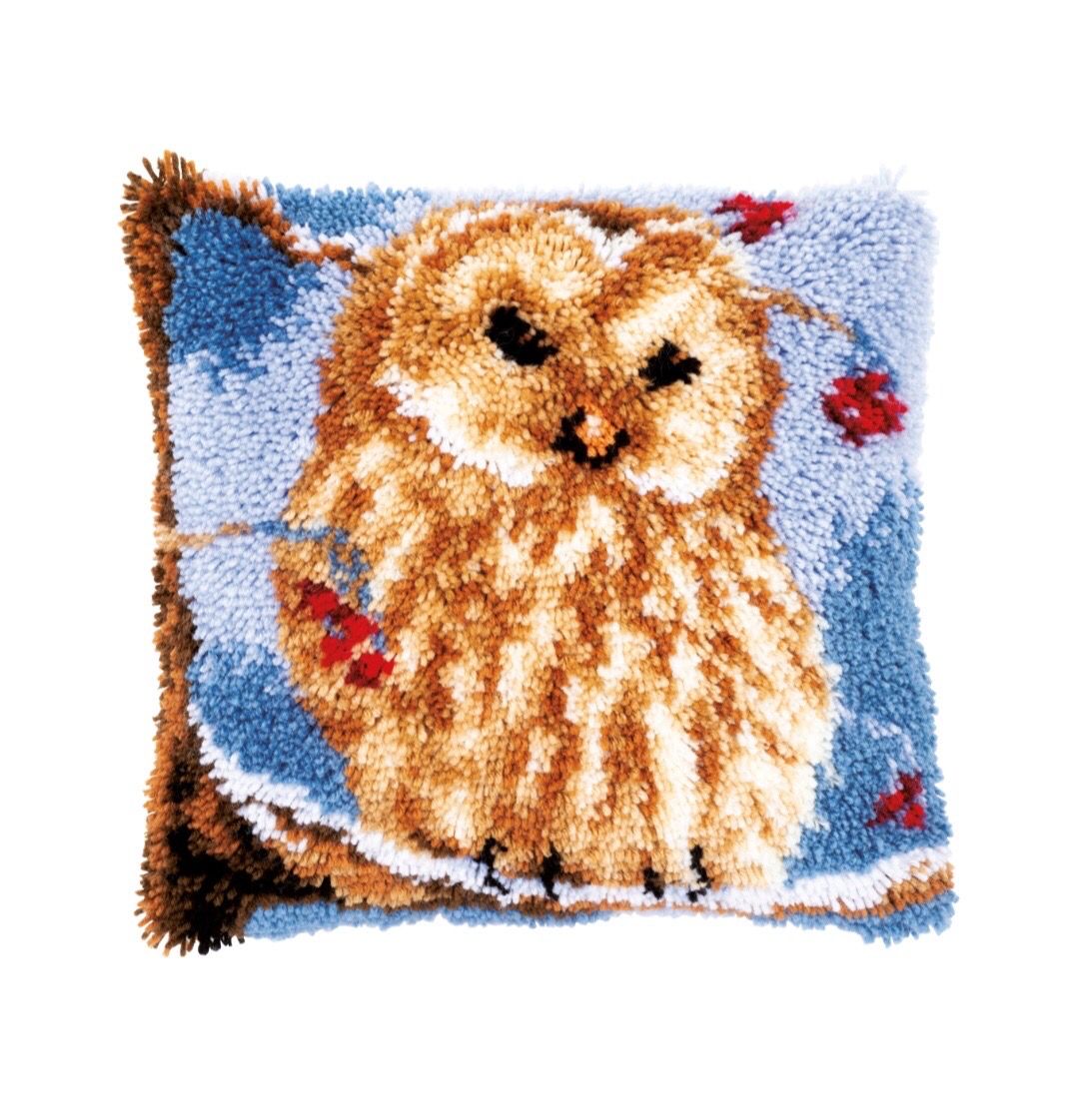 Latch Hook Kit - Cushion - Owl