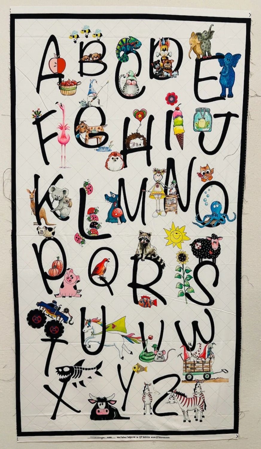 Alphabet And Animals Panel