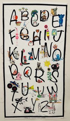 Alphabet And Animals Panel