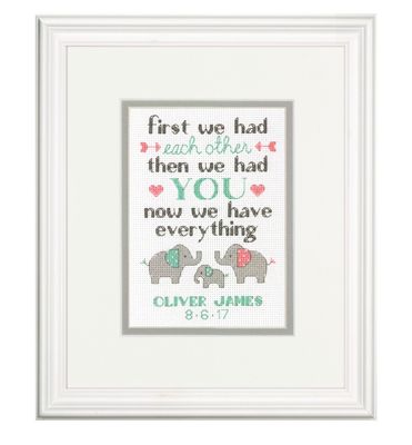 Birth Record- Counted Cross Stitch Kit