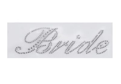Hot-fix Rhinestone Iron-on Appliqué- Bride