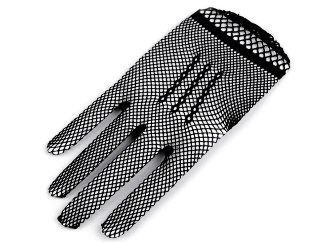 Formal Mesh Gloves/ Gothic- Black