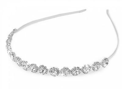 Rhinestone Headband with Flowers