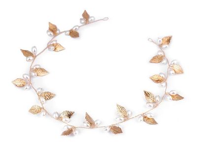 Hair Decor With Leaves And Beads- Long