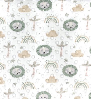 Printed Dimple Fleece- Mint