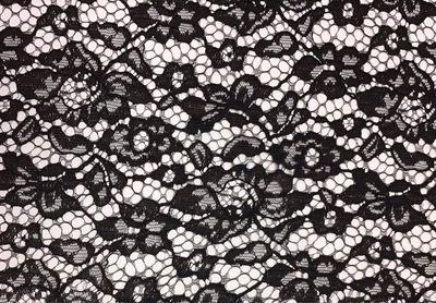 Corded Lace- Black