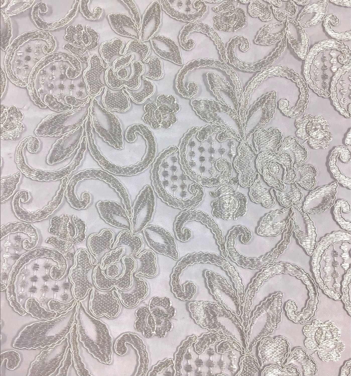 Corded Tulle- White