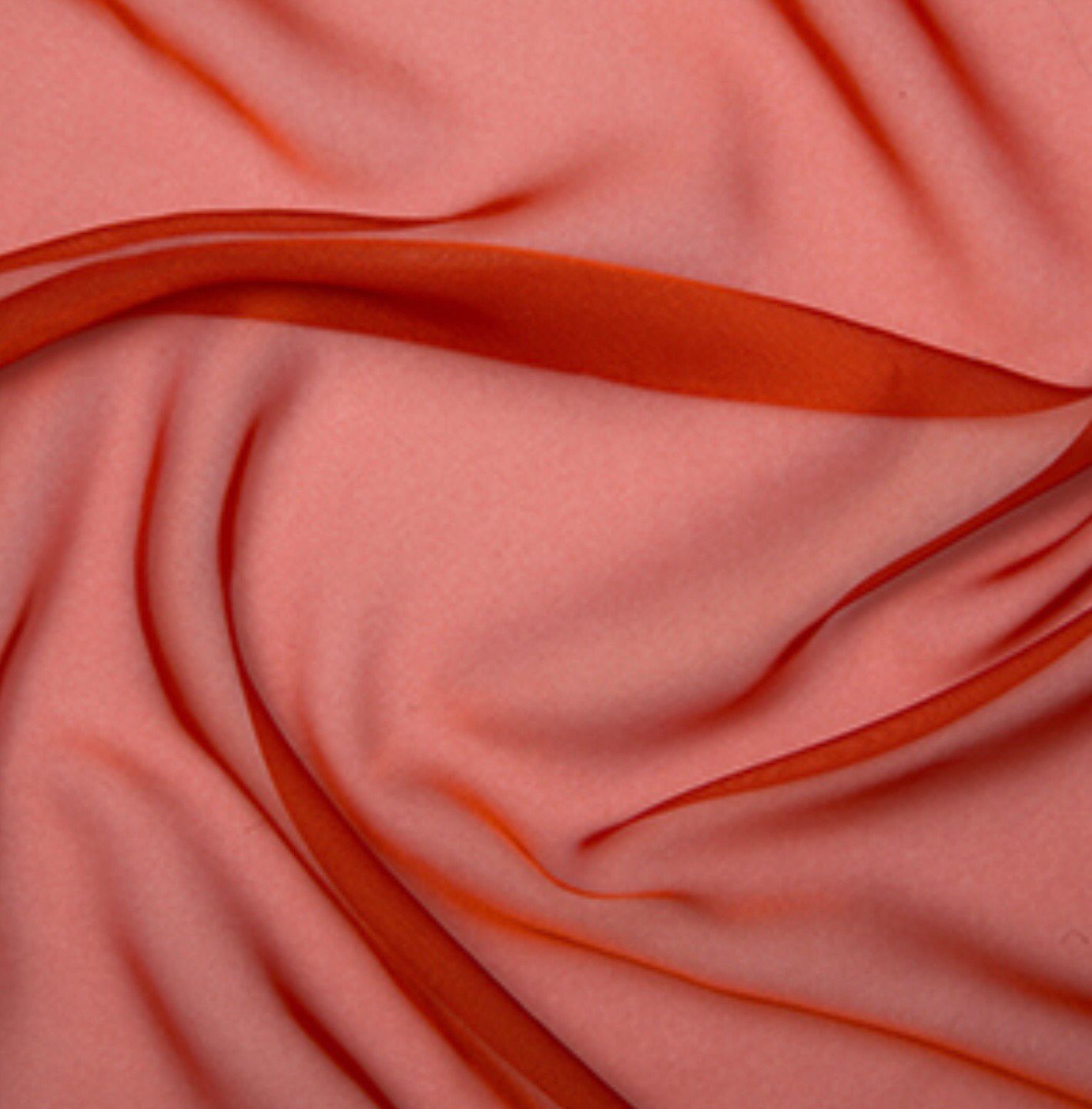 Cationic Chiffon- Burnt Orange