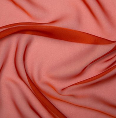 Cationic Chiffon- Burnt Orange
