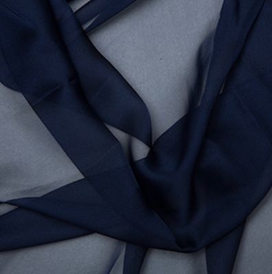 Cationic Chiffon- Navy