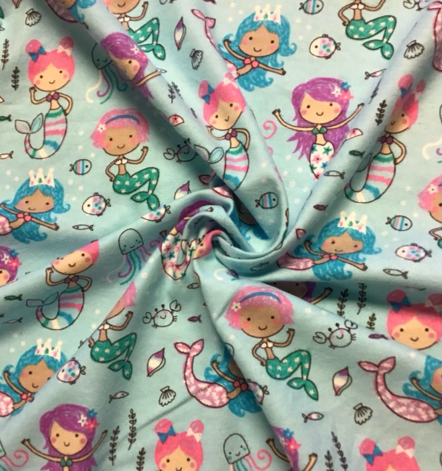 Mermaid Brushed Cotton