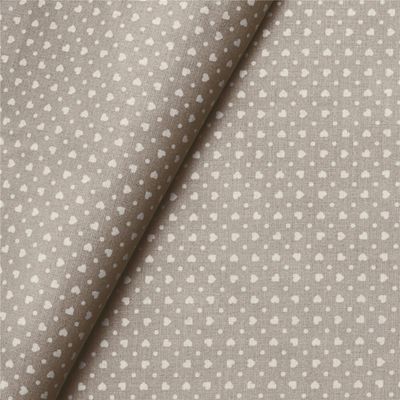 White Hearts On Grey Sheeting