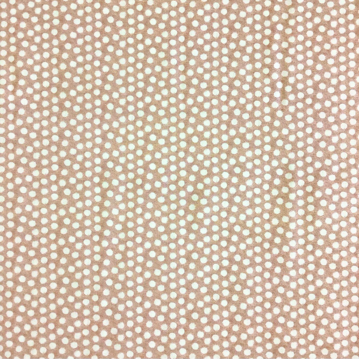 White Dots On Dusty Pink