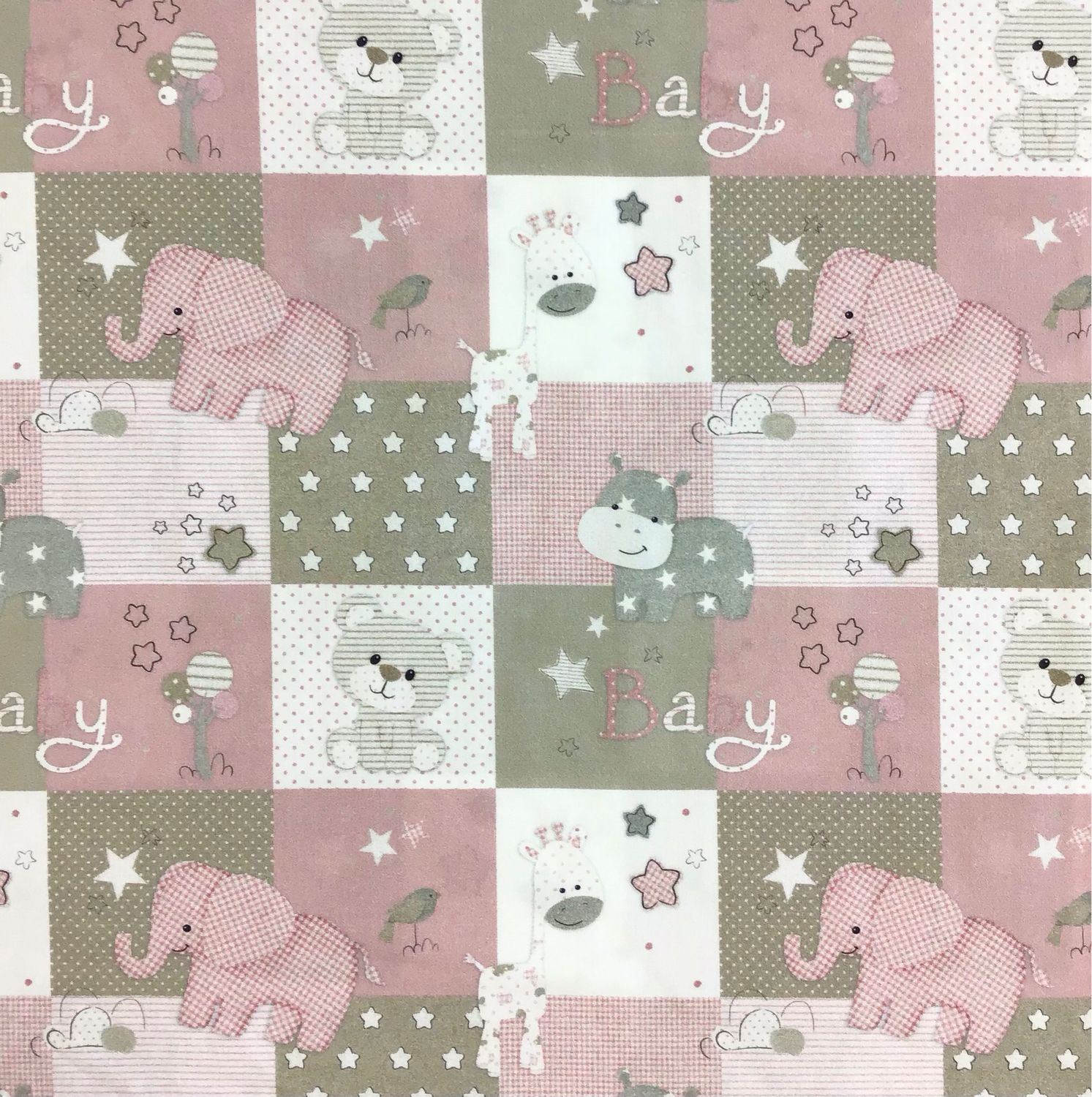 Pink And Grey Animal Print