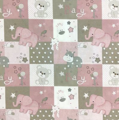 Pink And Grey Animal Print