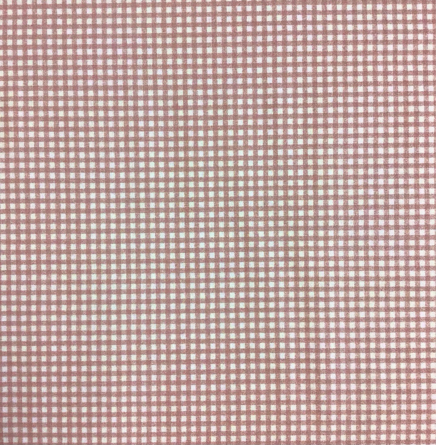 Dusty Pink / White Check