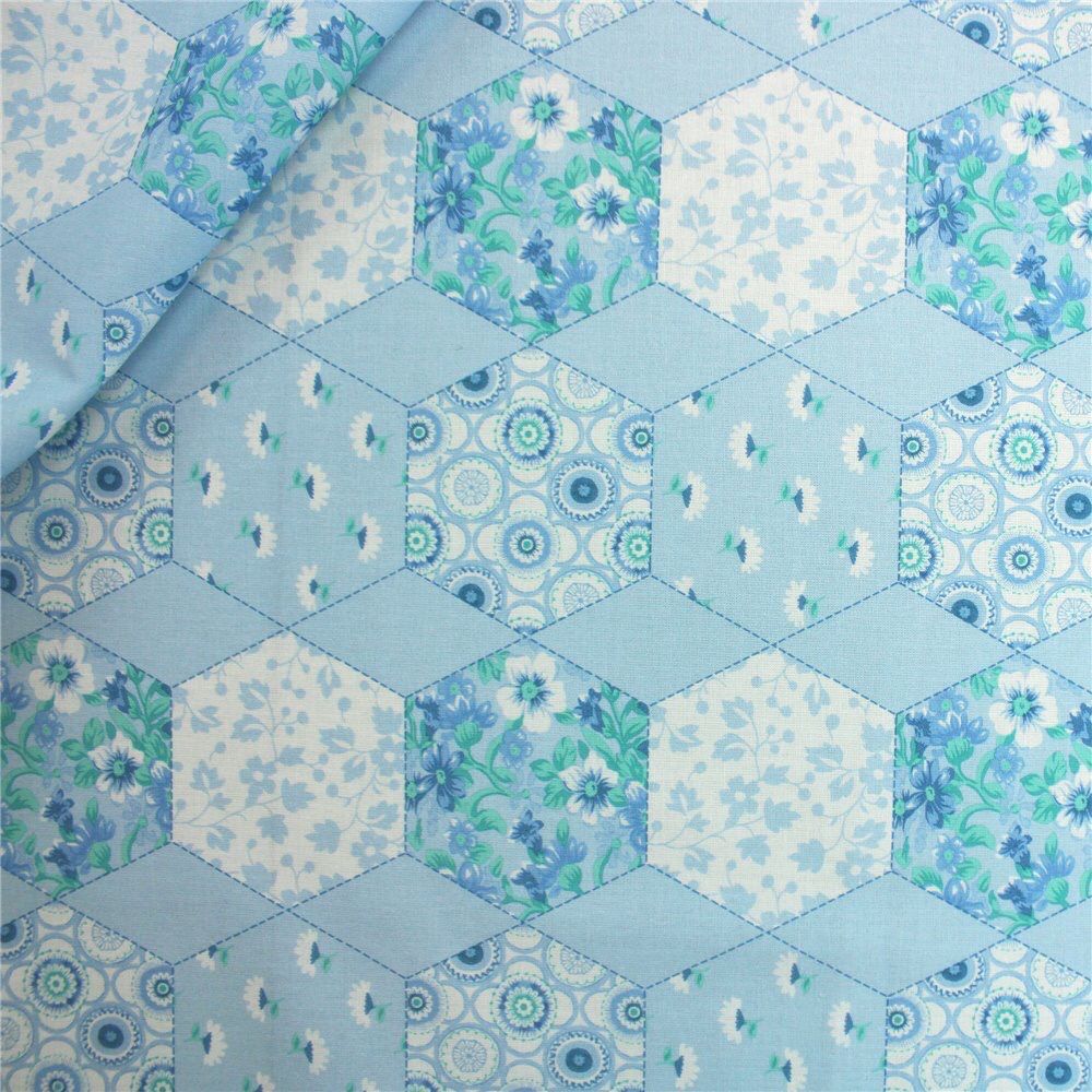 Patchwork Spring- Blue