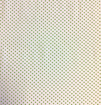 Lime Dots On White- Small