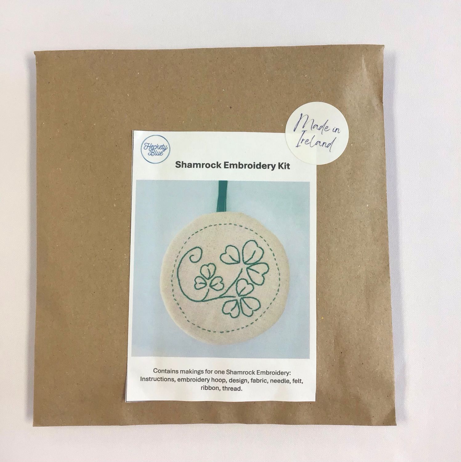 Shamrock Embroidery Kit