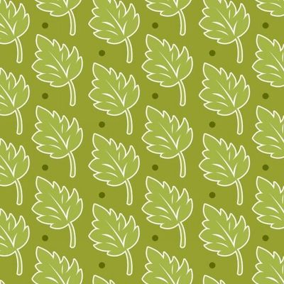 Bungle Jungle Leaves On Green