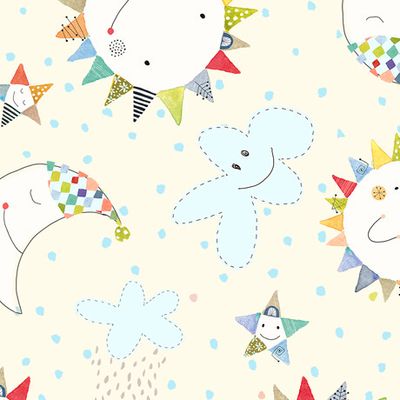 Lil’ Sunshine Sun And Moon Toss- Cream