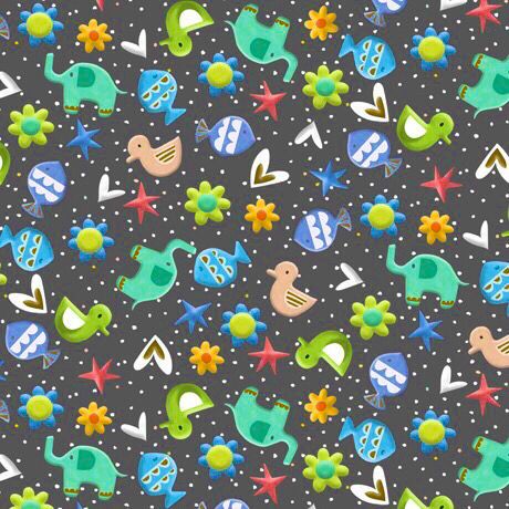 Lil’ Sunshine Animal Toss- Grey