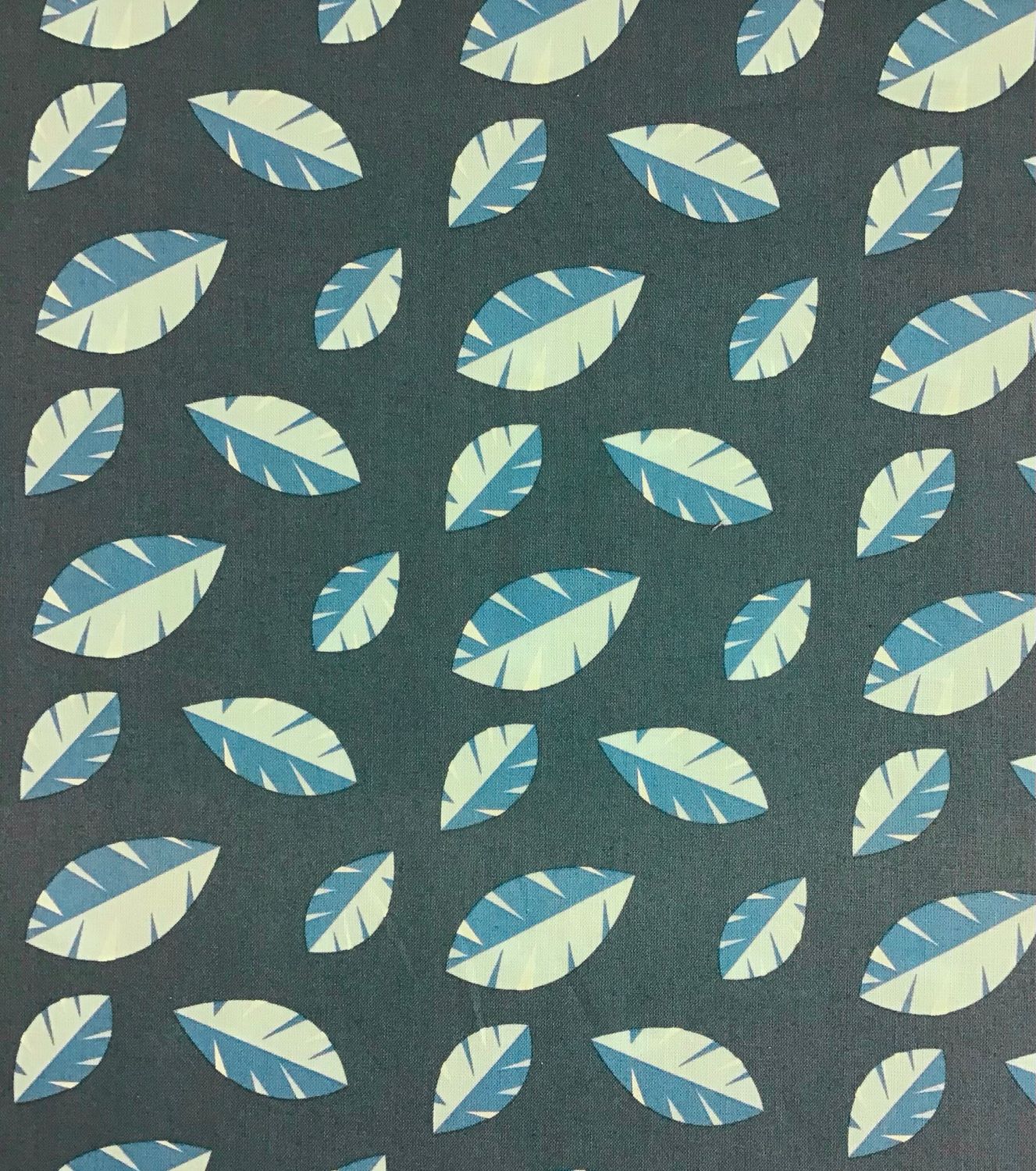 Jungle Safari Blue Leaf