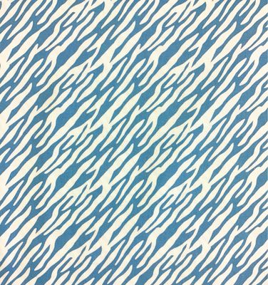 Jungle Safari Blue Zebra Print