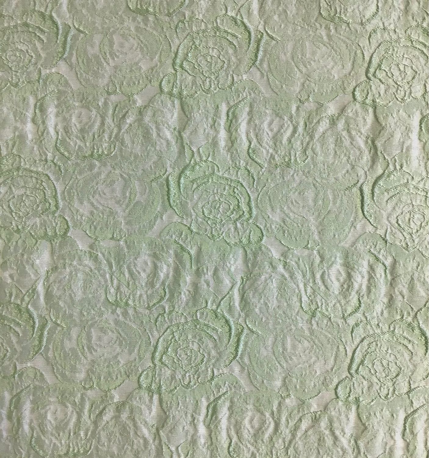 Pistachio Floral Brocade