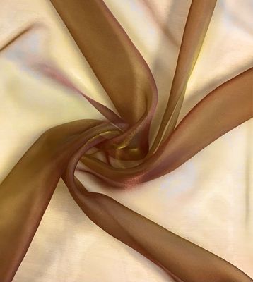 Crystal Organza- Rust with Green Sheen