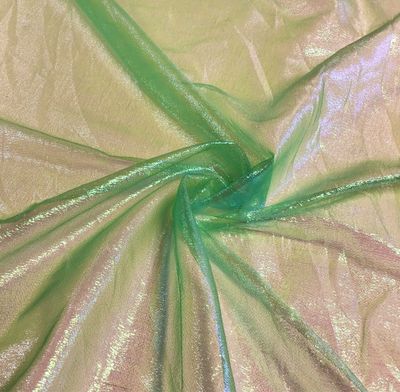 Rainbow Organza- Emerald Green
