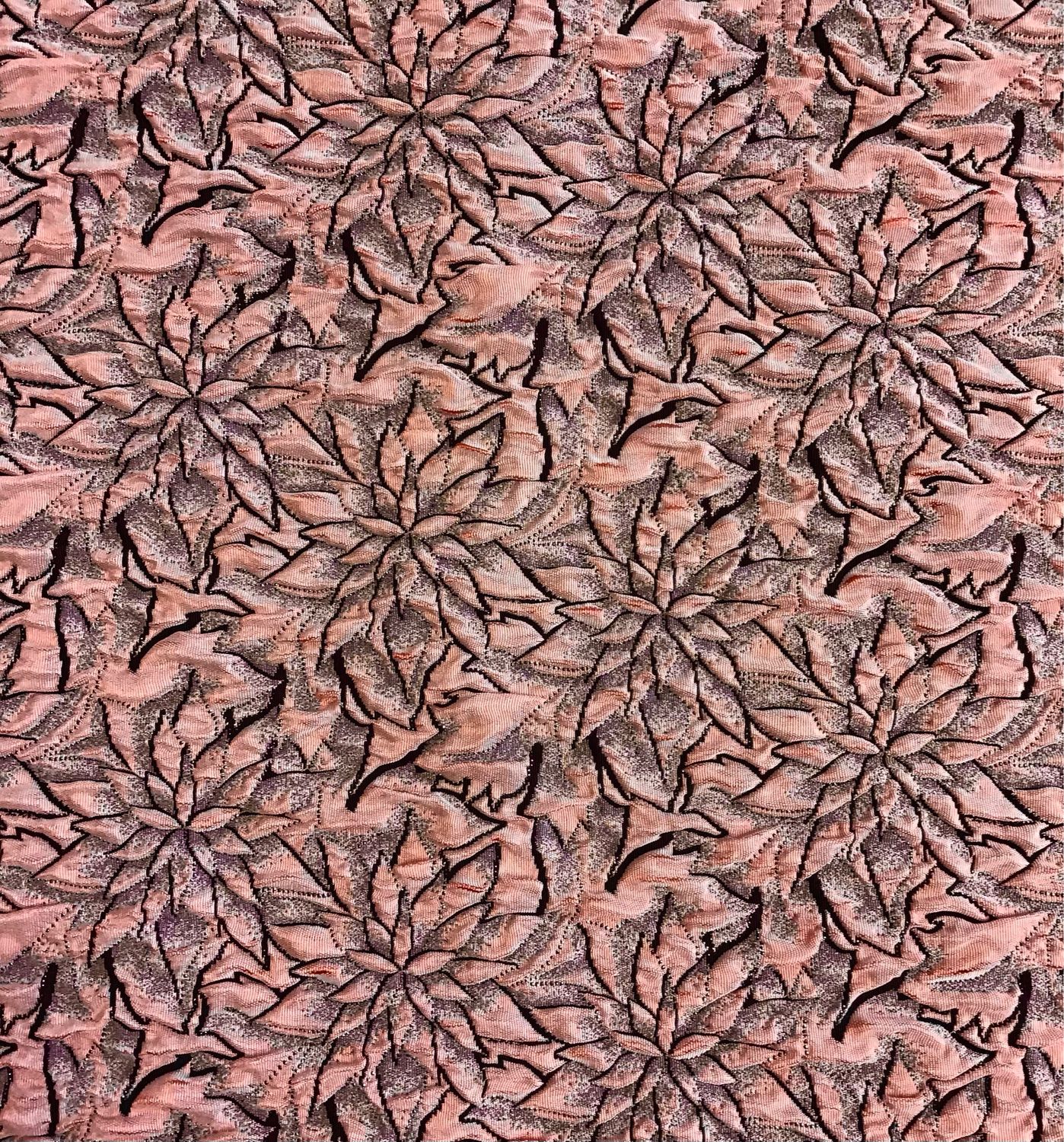 Pink Brocade Floral