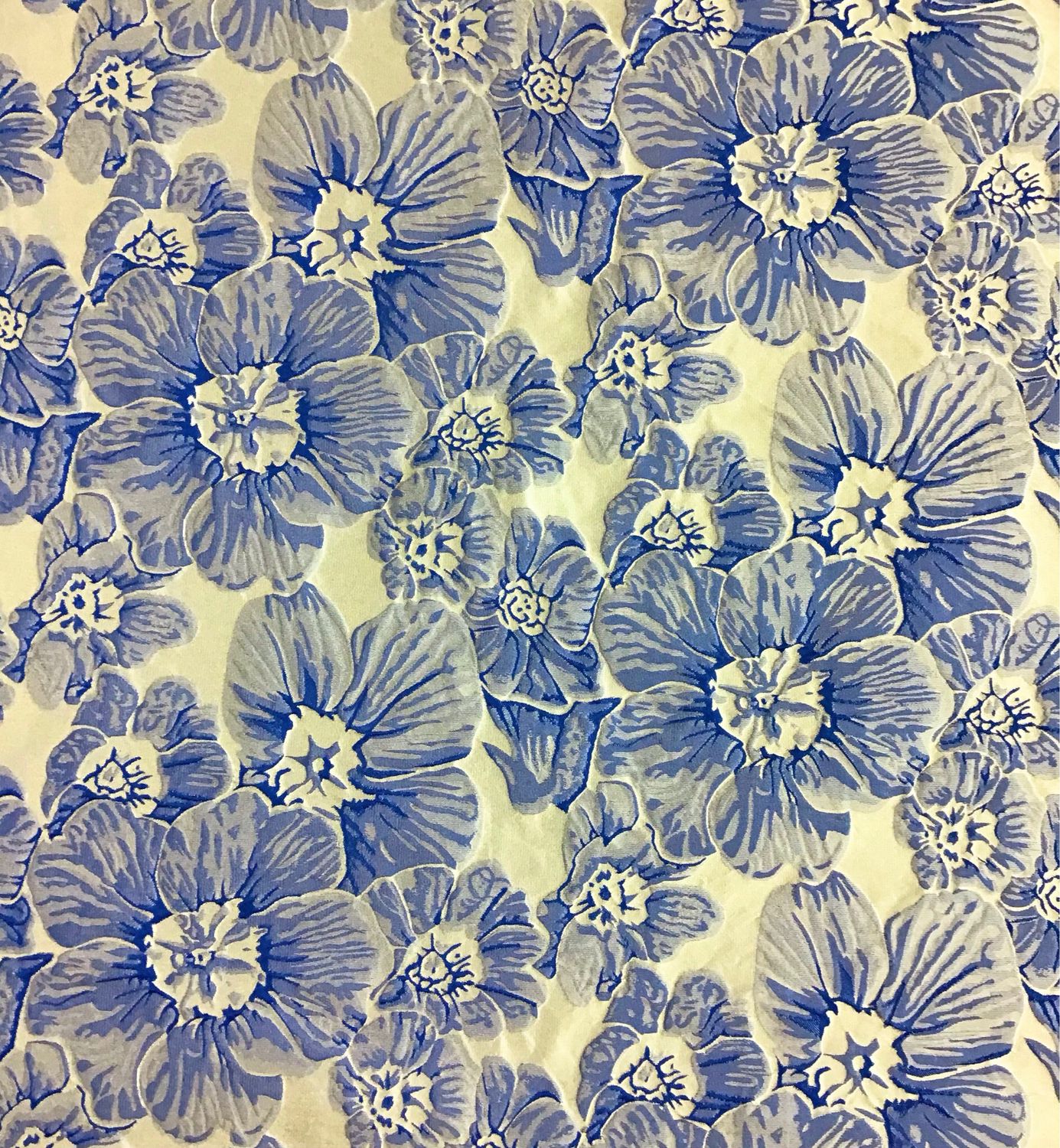 Brocade Blue Floral