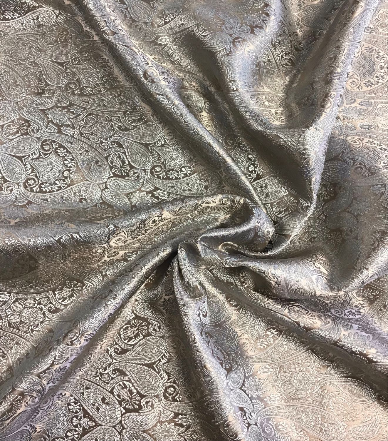 Chinese Brocade Gold Metallic